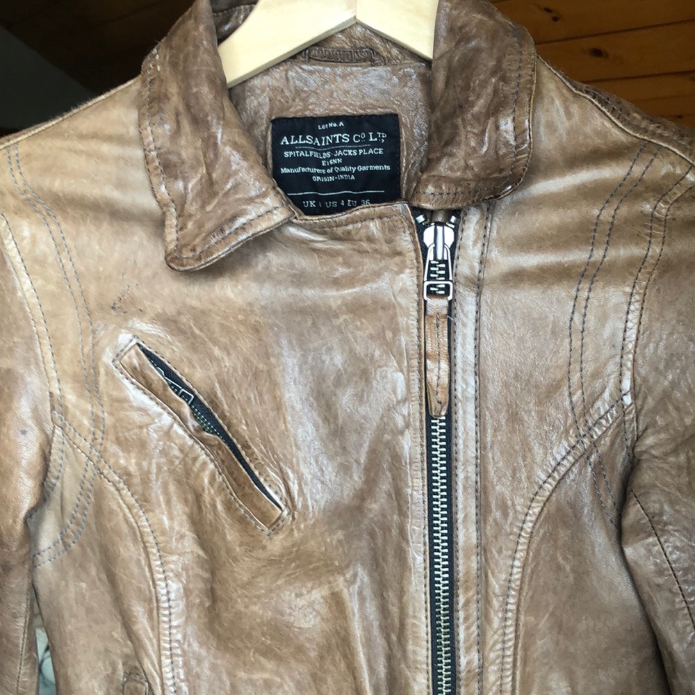 All Saints Vintage Leather Jacket